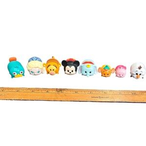 Disney Tsum Tsum Lot of 8 Mickey Dumbo Elsa Tigger Olaf